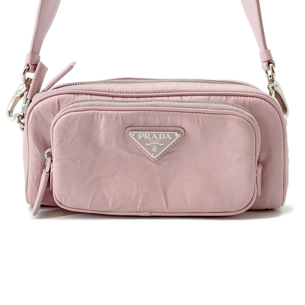 Prada Shoulder Bag Nappa Antique Pink1BH198 Leather