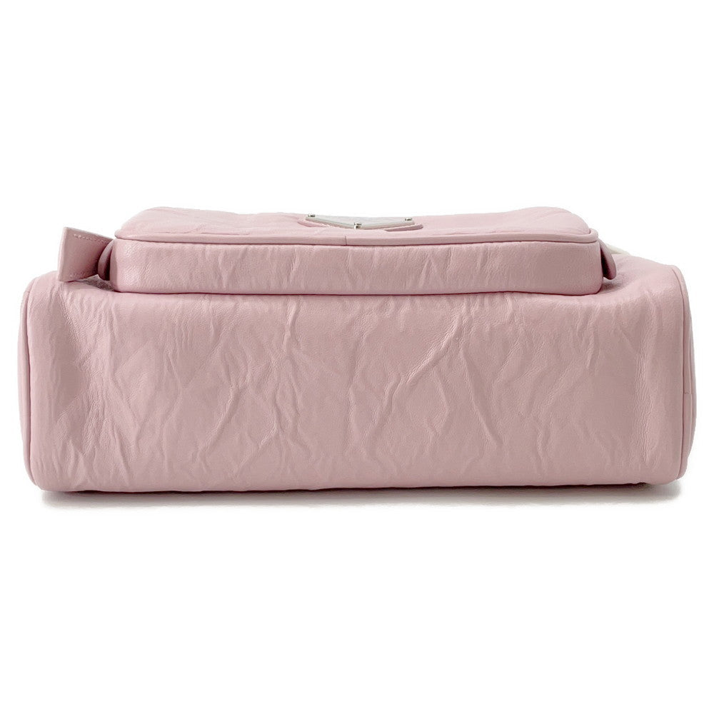 Nappa Antique Shoulder Bag Bh Leather Pink