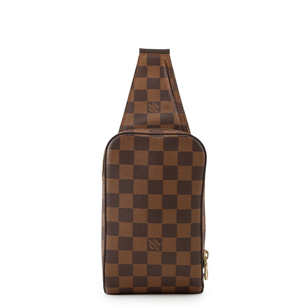 Louis Vuitton Geronimos BrownN51994 Ebene Damier Canvas Handbag