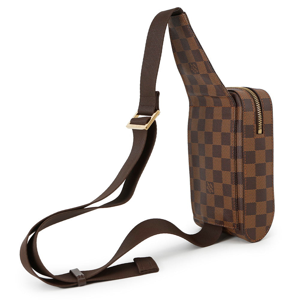 Louis Vuitton Geronimos BrownN51994 Ebene Damier Canvas Handbag