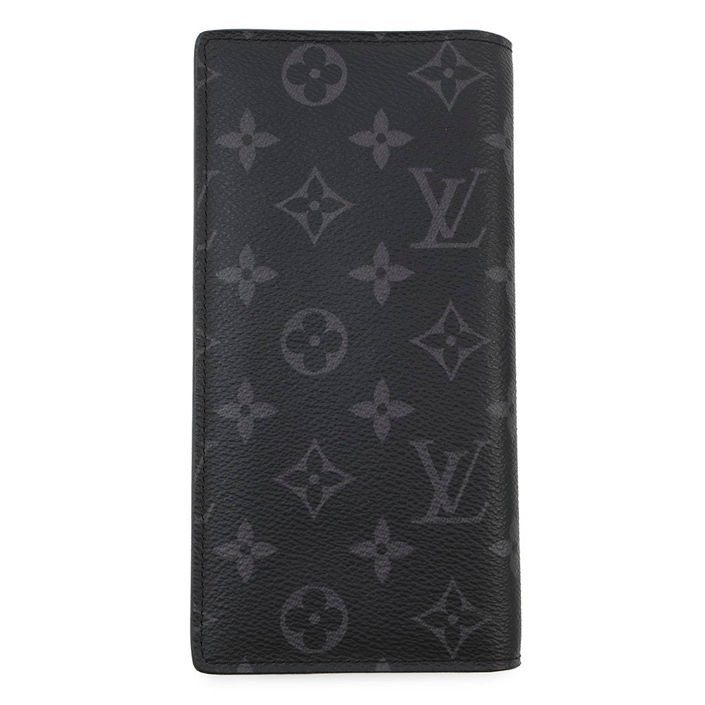 Louis Vuitton Portefeuille Brazza NoirM61697 Eclipse Monogram Handbag