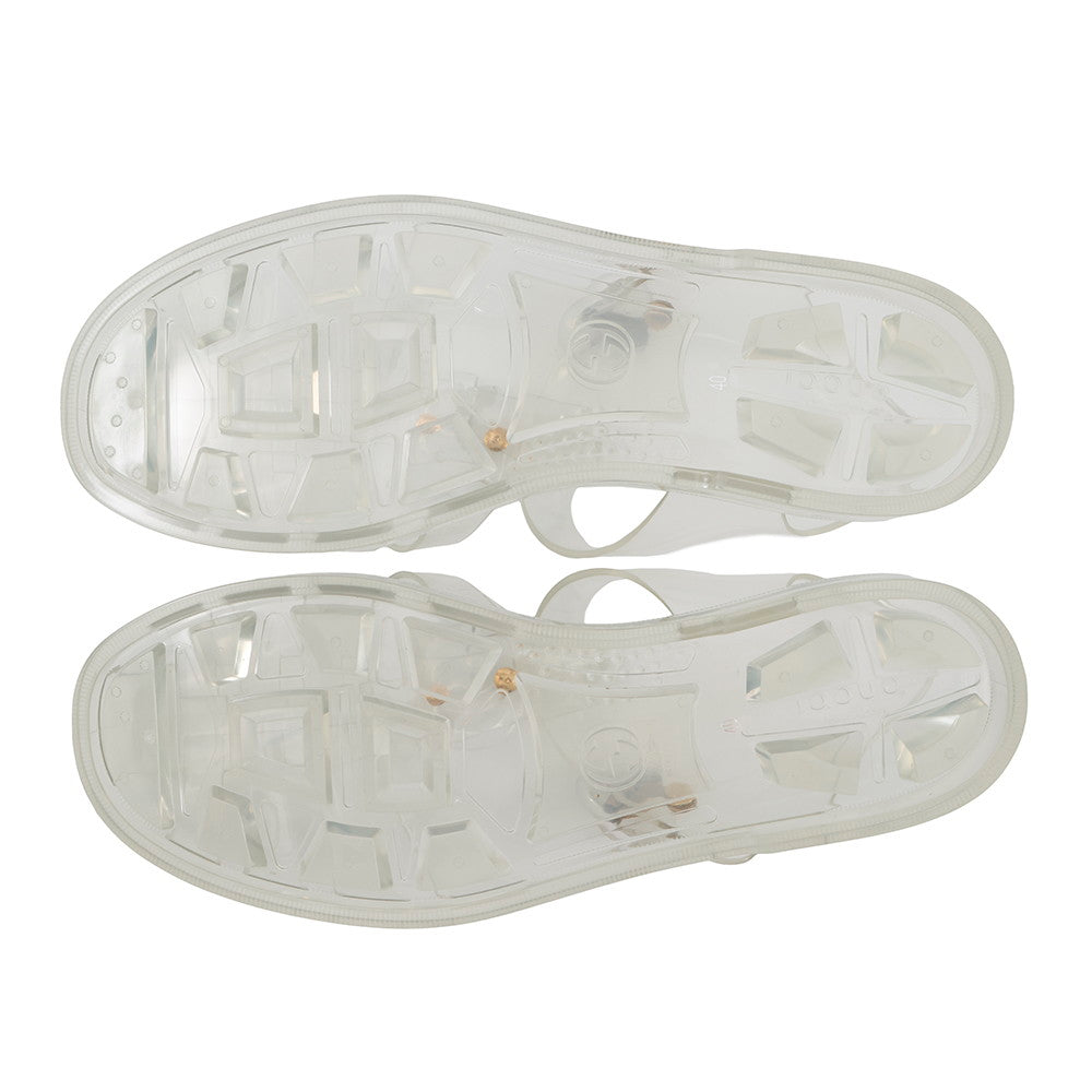 GUCCI ?Sandals Transparent676970 Rubber Size 40