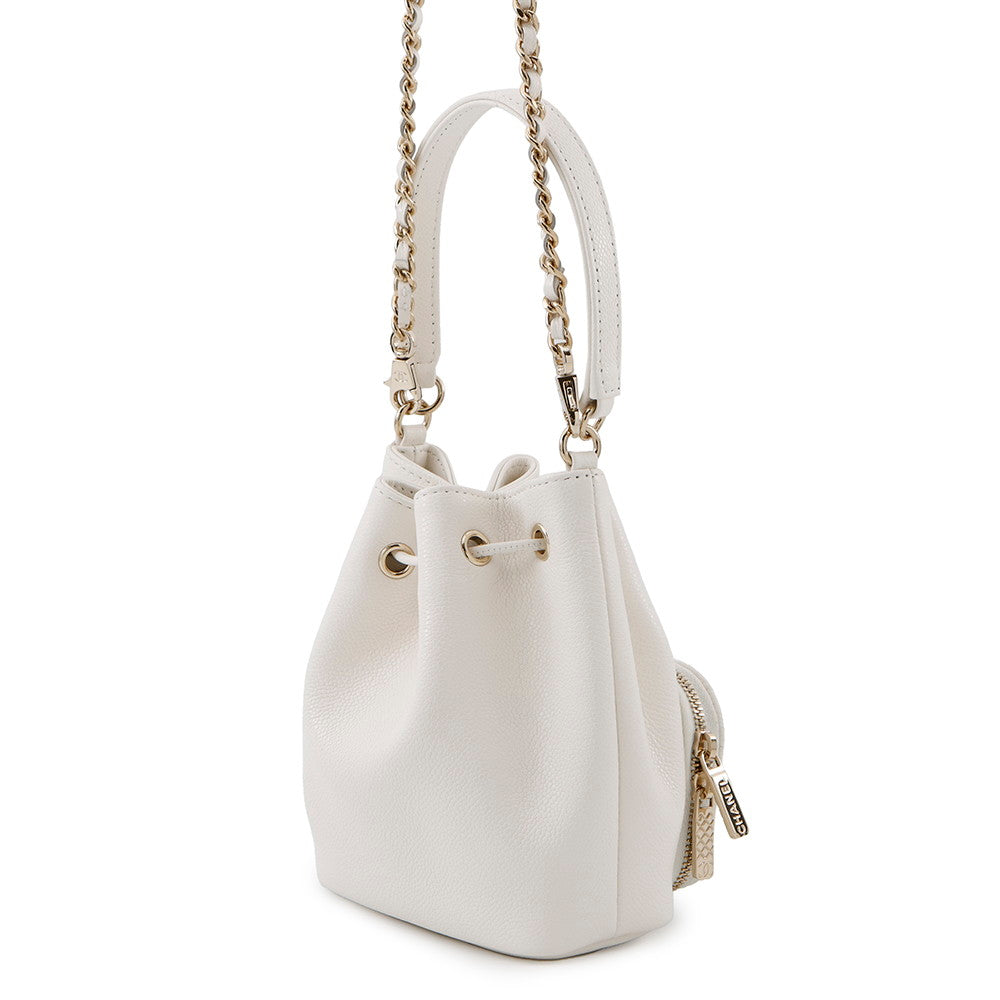 Chanel Matelasse 2WAY Bucket WhiteAP2913 Caviar Leather Bucket Bag