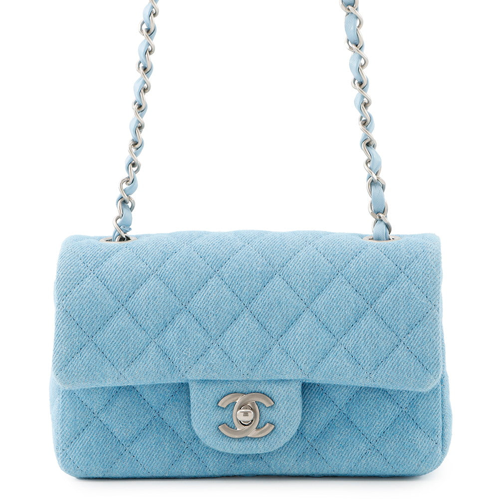 Chanel Matelasse ChainShoulder BlueA69900 Denim Shoulder Bag 2