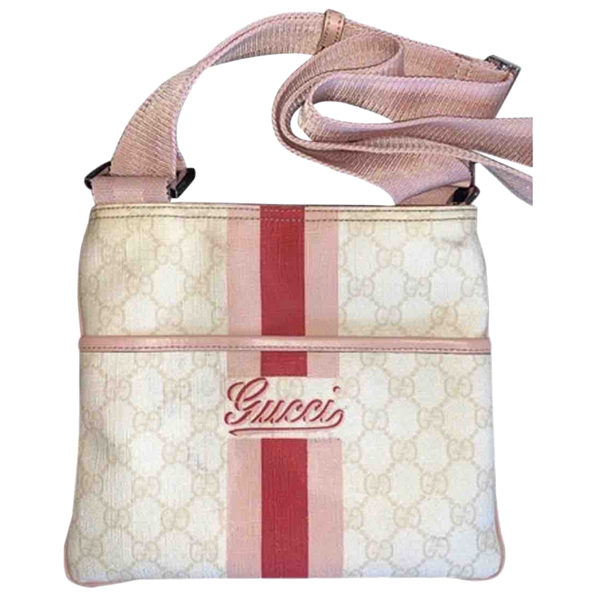 Gucci pink cloth handbag