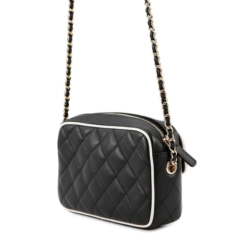Chanel Matelasse ChainClutch WhiteAP4516 Lambskin Black Clutch Bag