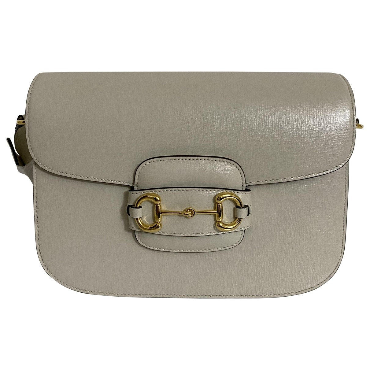 Gucci 1955 white leather handbag