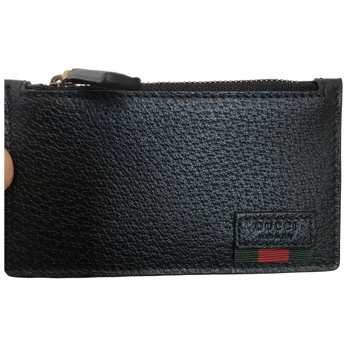 Gucci black leather case