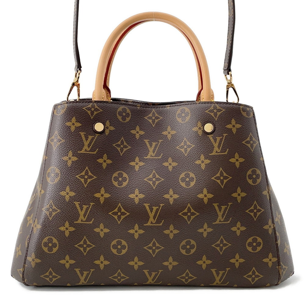 Louis Vuitton Montaigne BordeauxM41056 Monogram Brown Handbag