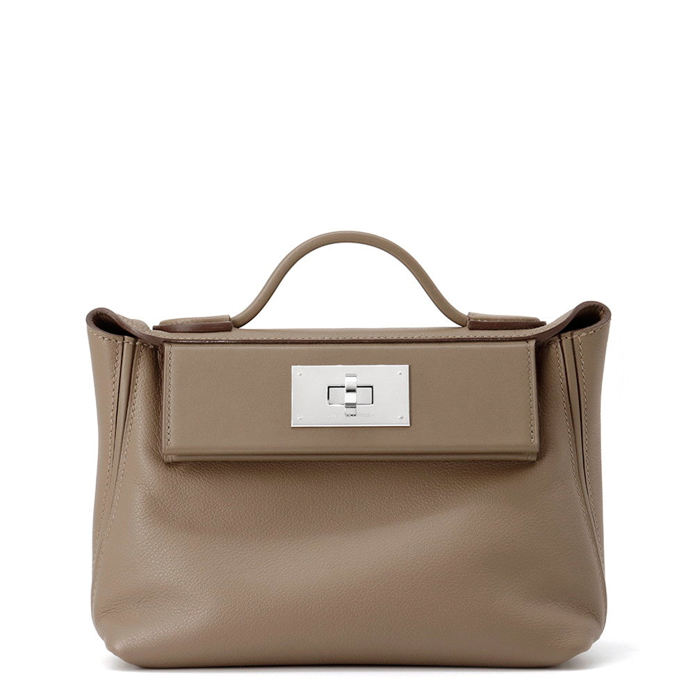 Sac Van Quatre Etoupe Swift Evercolor Size Leather Mini Travel Bag