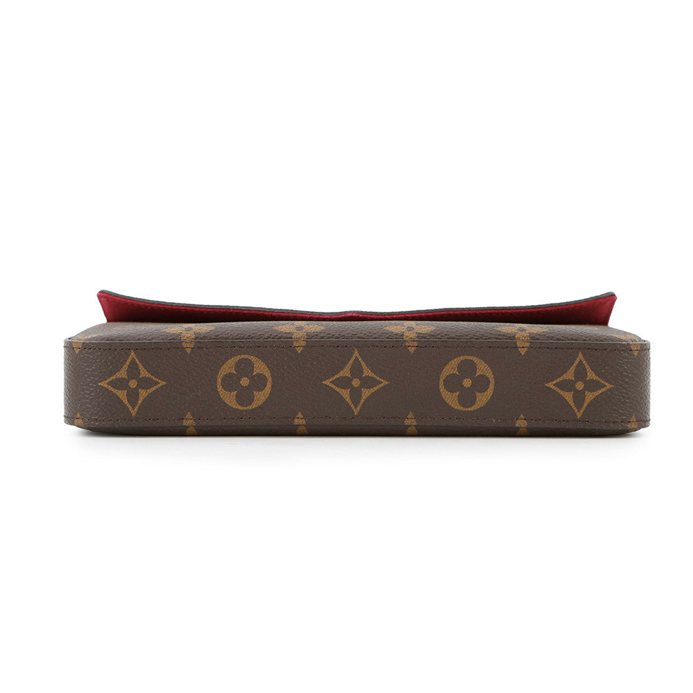 Louis Vuitton Felicie Pochette FuchsiaM61276 Monogram Clutch Bag