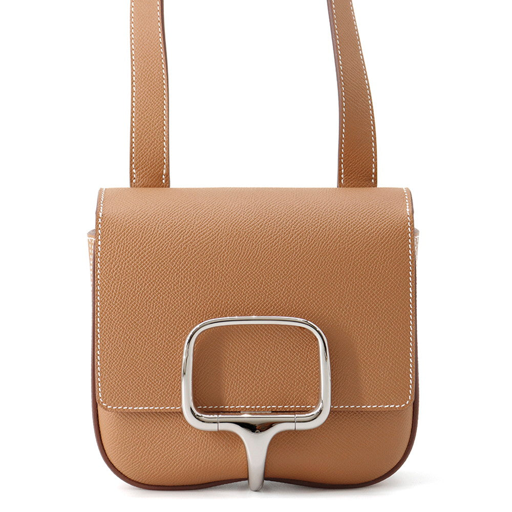 Della Cavaleria Epsom Size Handbag Gold Mini Travel Bag