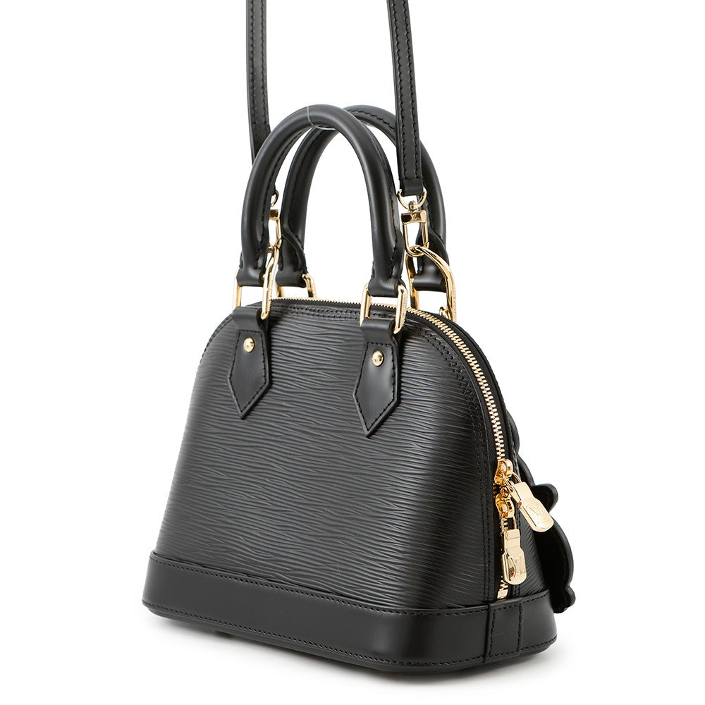 Louis Vuitton × TM Alma BB NoirM13670 Leather Handbag