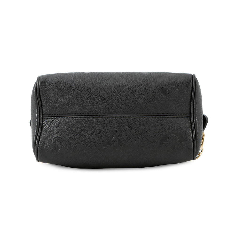 Louis Vuitton Speedy Bandouliere NoirM58953 Giant Monogram Leather Empreinte Handbag 2