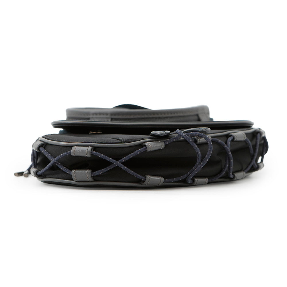 Dior Saddle Bag Sacai Collaboration Adca Usc H Leather Black Travel Bag