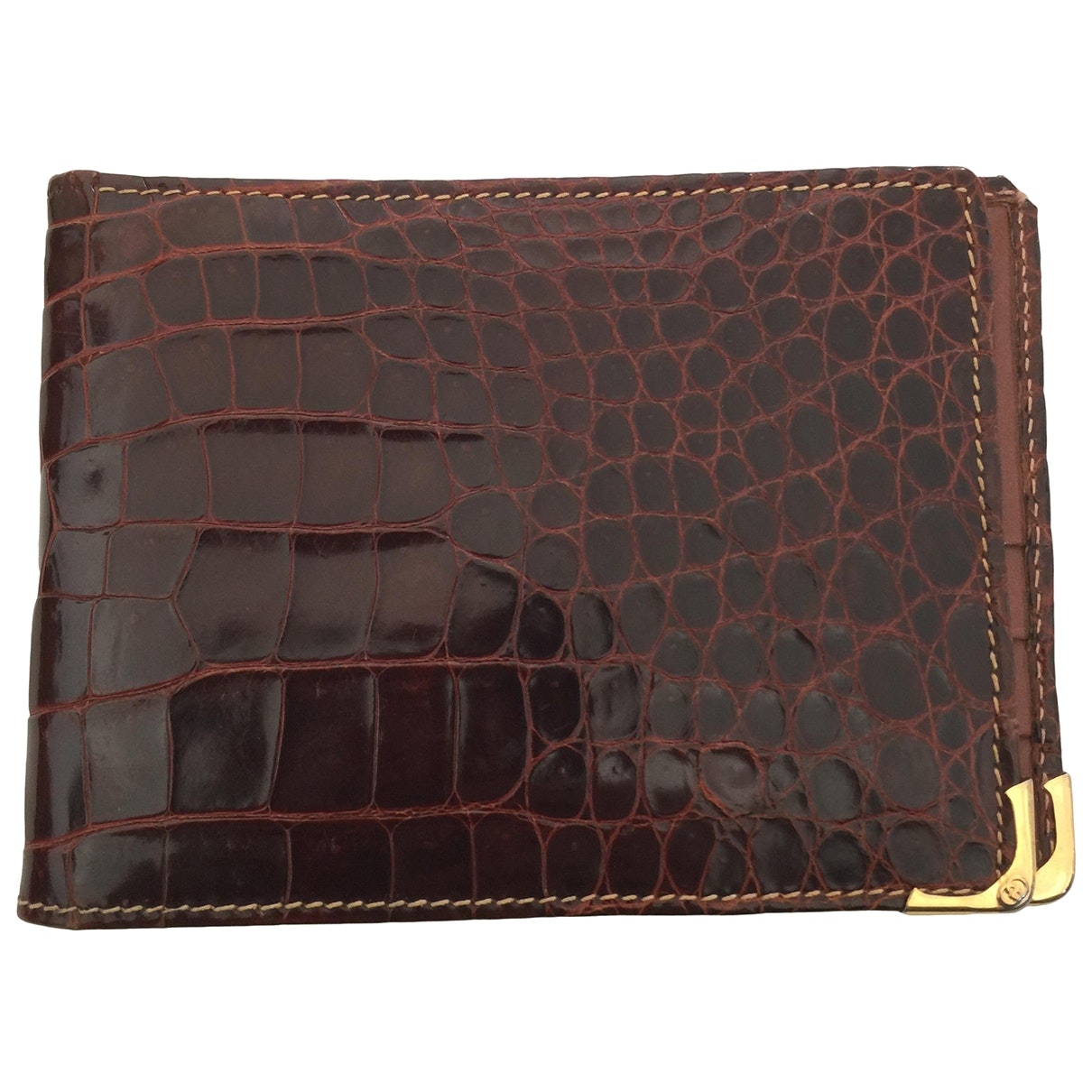 Gucci burgundy crocodile case