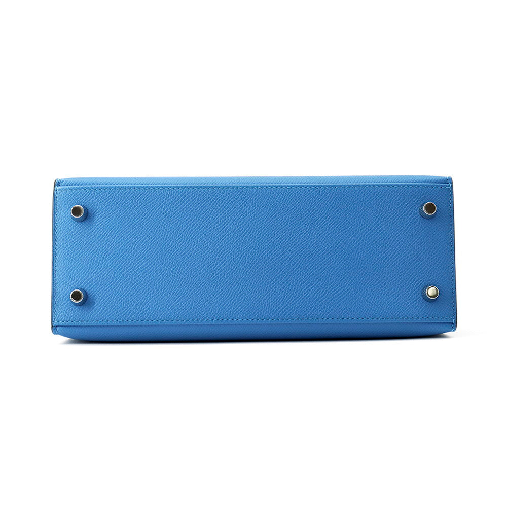 Kelly Sellier Tricolor Zanzibar De Prusse Epsom Black Blue Travel Bag