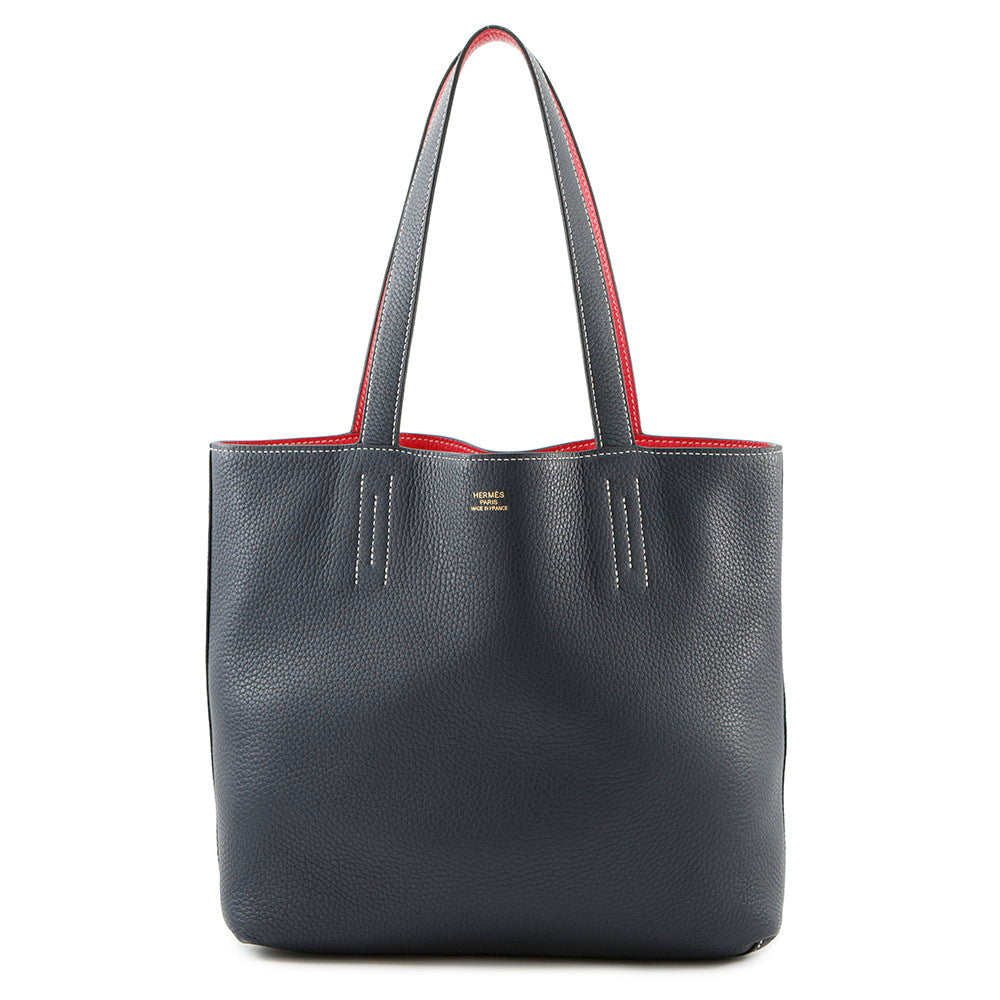 Double Sense Rose Extreme Nuit Taurillon Clemence Blue Travel Bag