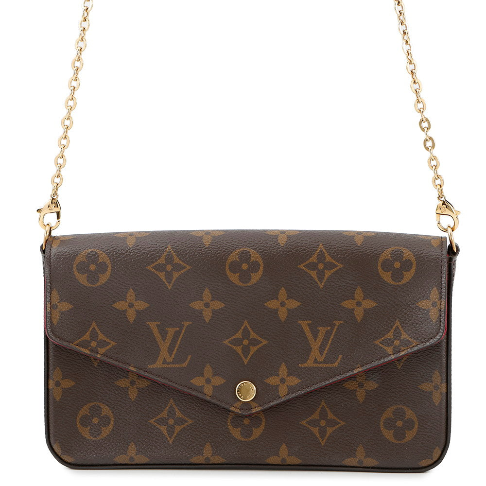 Louis Vuitton Felicie Pochette FuchsiaM61276 Monogram Clutch Bag 2