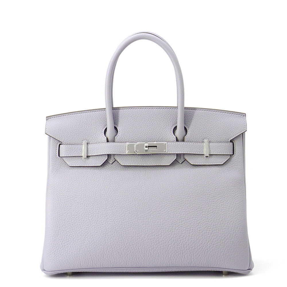 Birkin Pantan Togo Size Handbag Leather Green Travel Bag