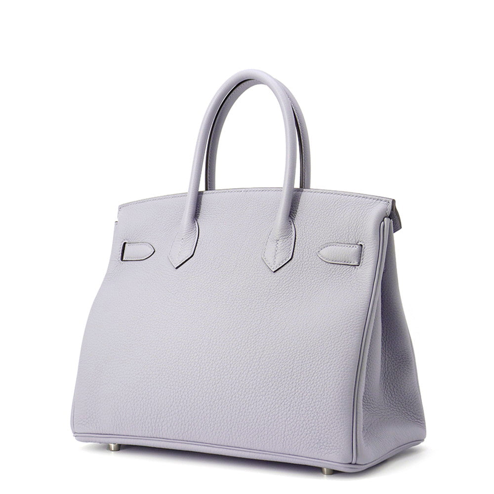 Birkin Pantan Togo Size Handbag Leather Green Travel Bag