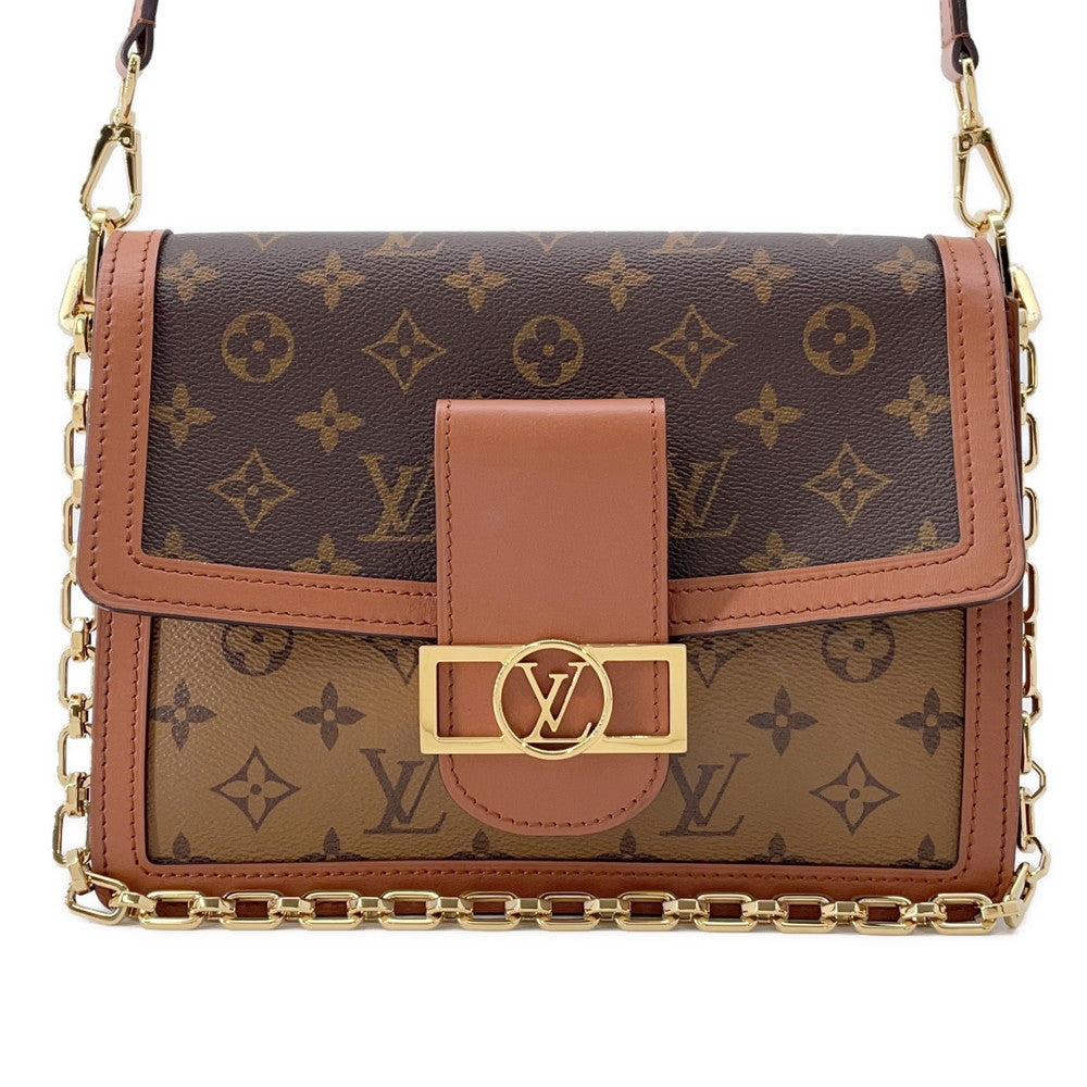 Louis Vuitton Dauphine NoirM44391 Reverse Monogram Canvas Handbag