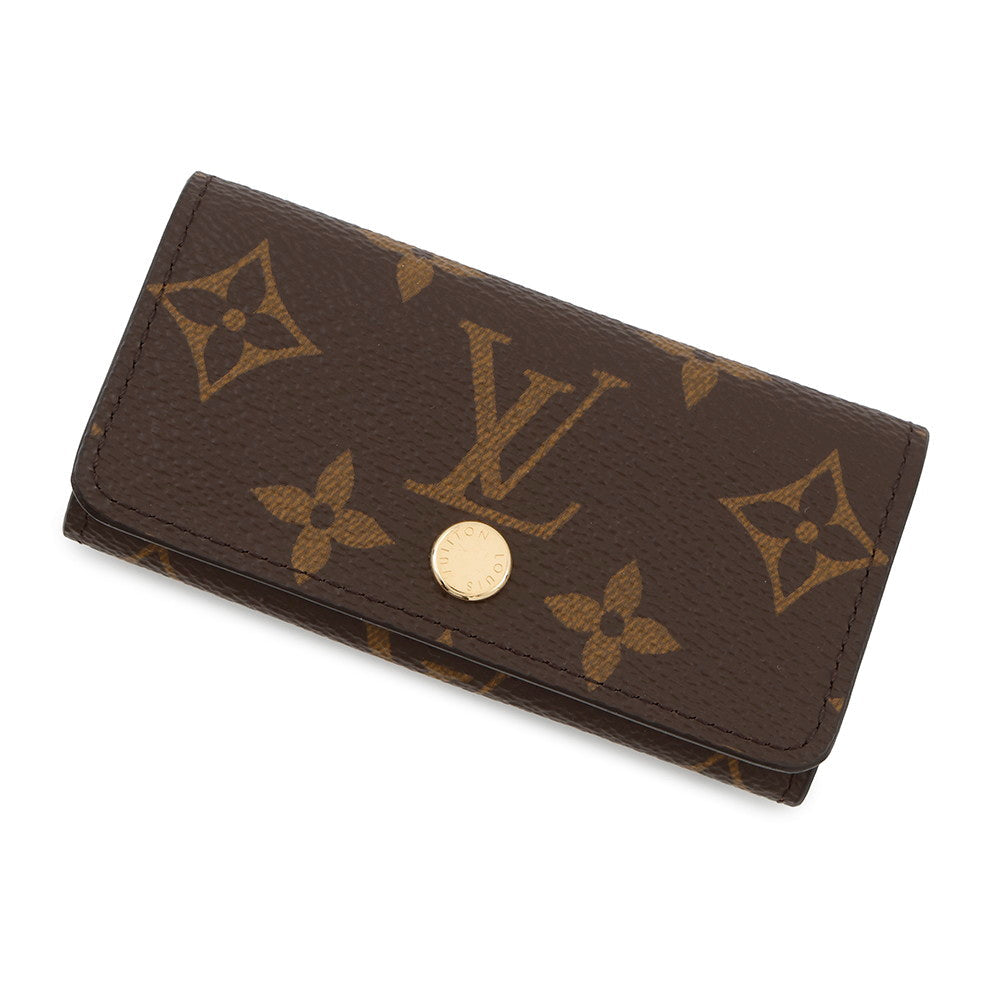 Louis Vuitton Multicles4 BrownM69517 Monogram Key Case Wallet Case
