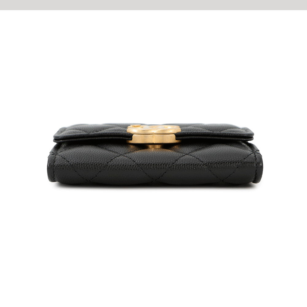 Chanel Matelasse ChainClutch BlackAP2629 Caviar Leather Clutch Bag