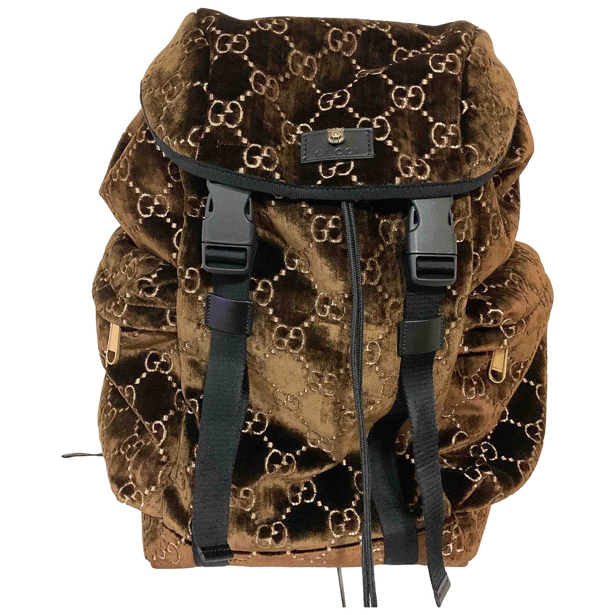 Gucci brown velvet bag
