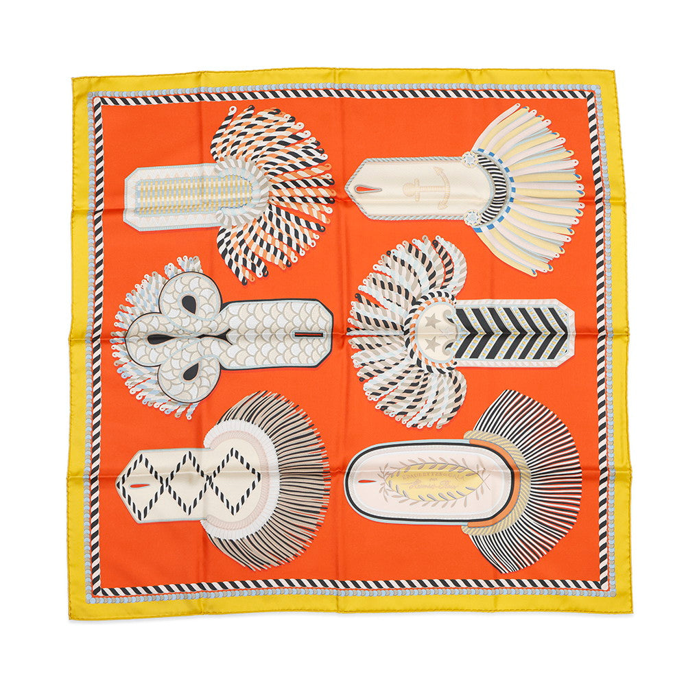 Carre Double Face Gala Epaulettes Size Curry Travel Bag