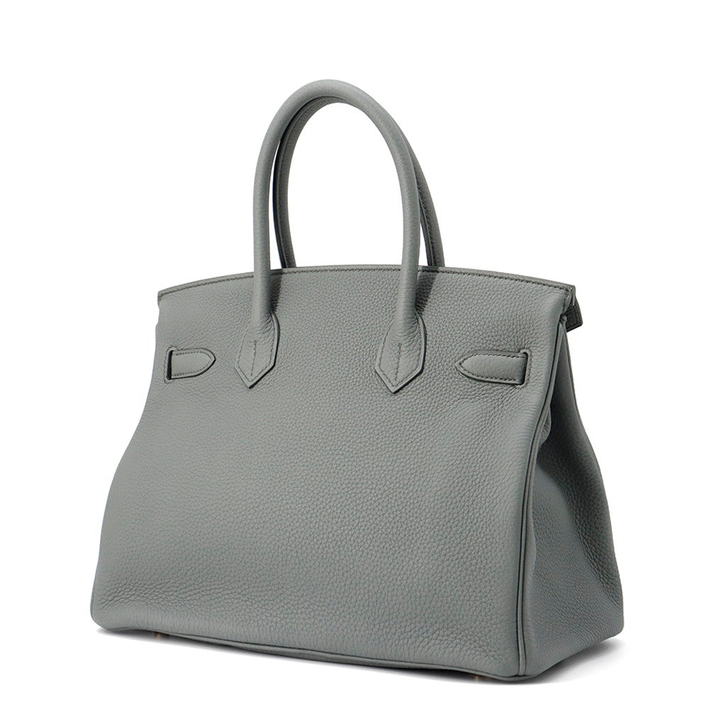 Birkin Vert Amand Togo Size Handbag Leather Travel Bag