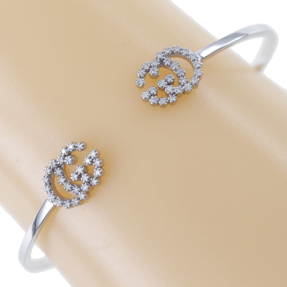 Gucci Double G Silver White Gold Bracelet Jewelry