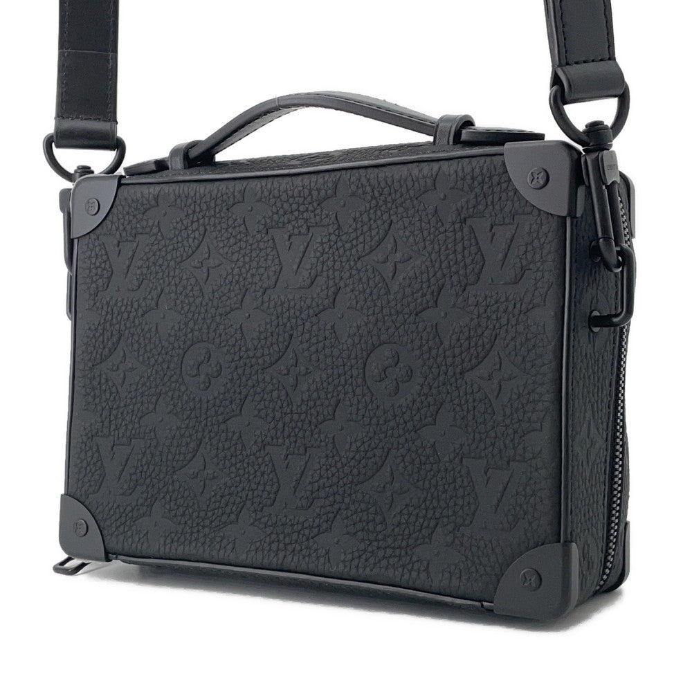 Louis Vuitton Handle ・ Soft Trunk NoirM59163 Monogram Taurillon Leather Handbag