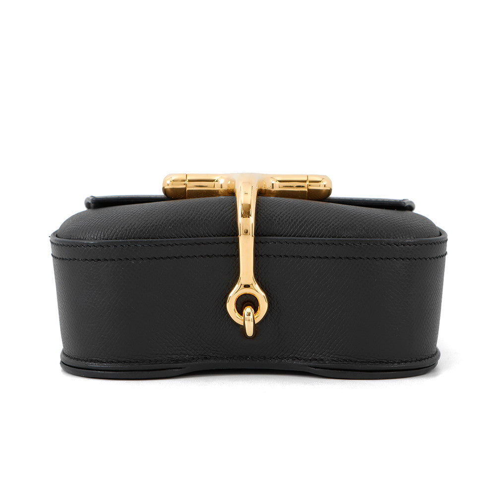 Della Cavalleria Epsom Size Handbag Black Mini Travel Bag