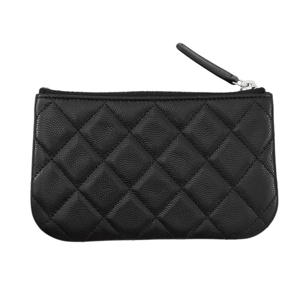 Chanel Matelasse Star CC Logo Zip Coin Leather Wallet Case 3
