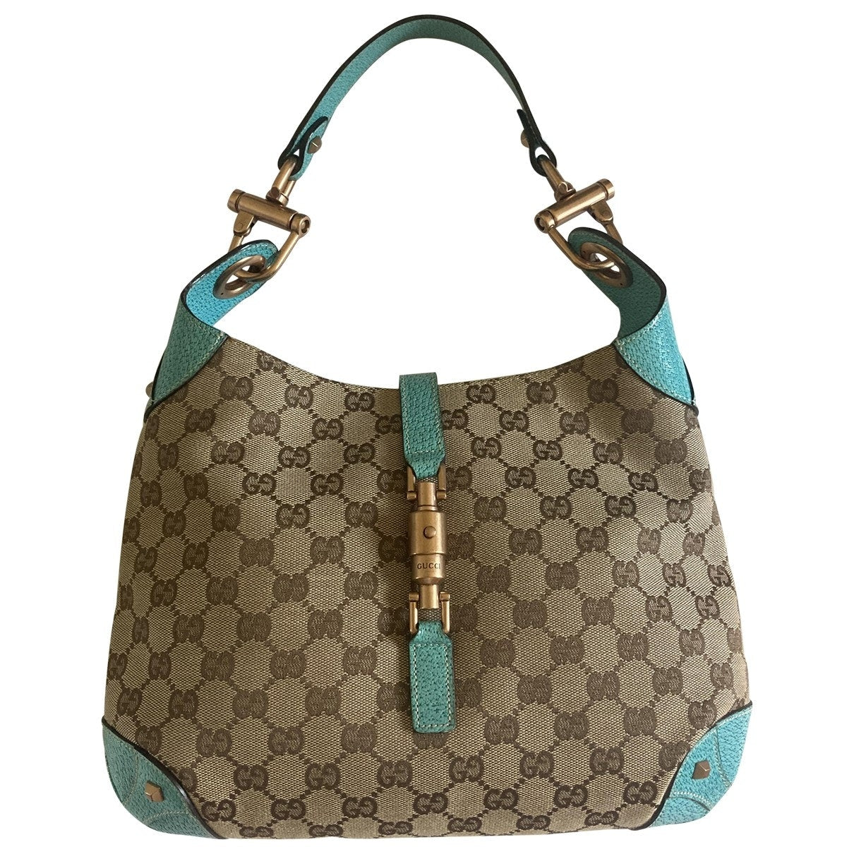 Gucci jackie cloth clutch bag