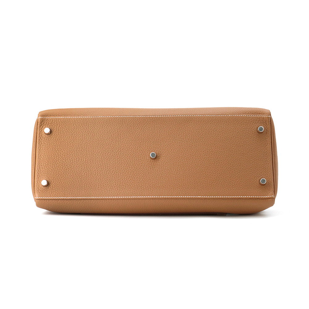 Kelly Maxi Togo Size Handbag Leather Gold Travel Bag