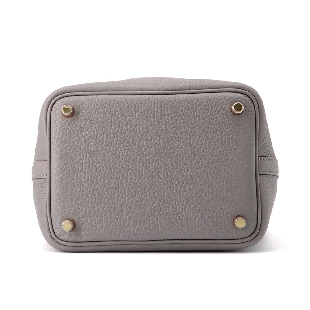Picotin Lock Gris Meyer Taurillon Clemence Size Travel Bag