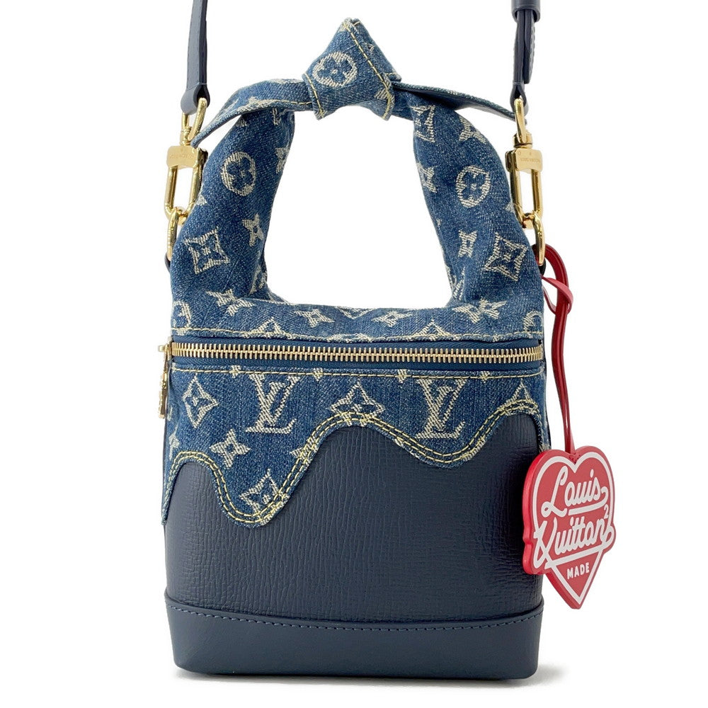 Louis Vuitton Japanese Cruiser NIGOCollaboration BlueM45970 Denim Monogram Taurillon Leather Handbag