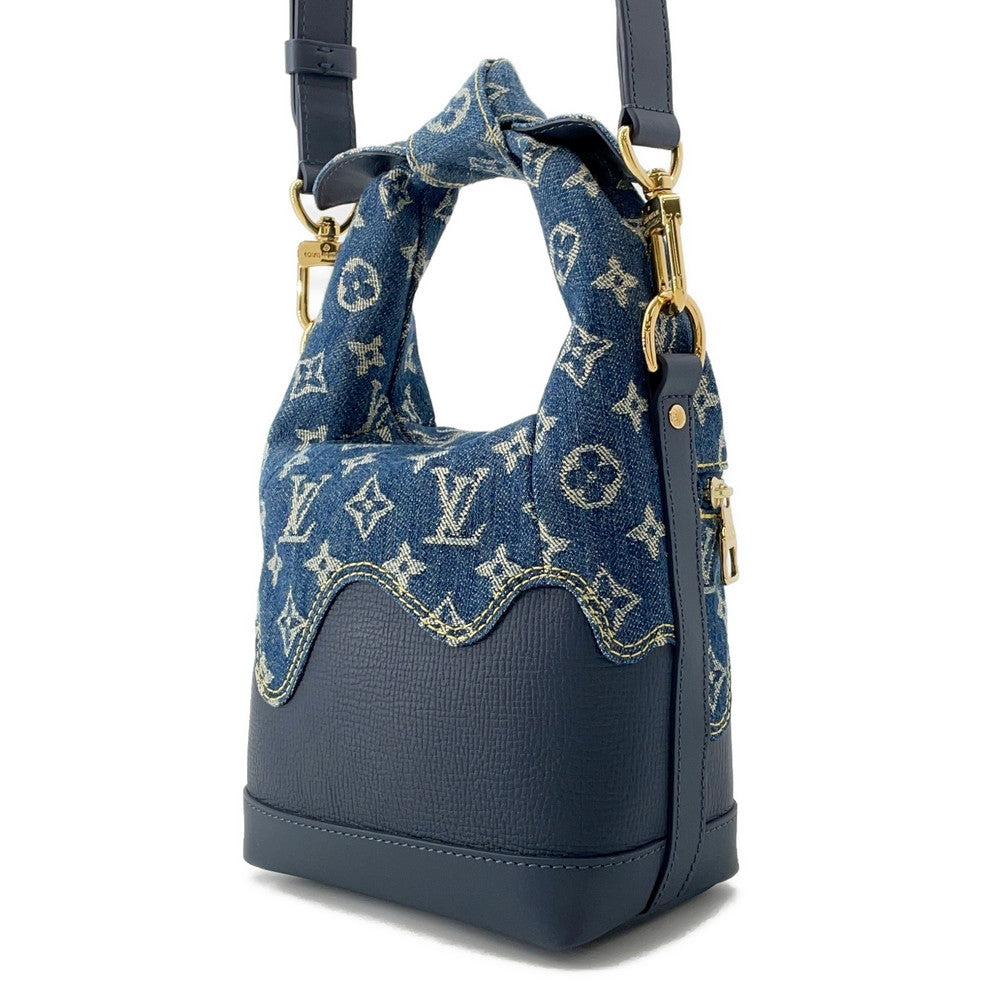 Louis Vuitton Japanese Cruiser NIGOCollaboration BlueM45970 Denim Monogram Taurillon Leather Handbag