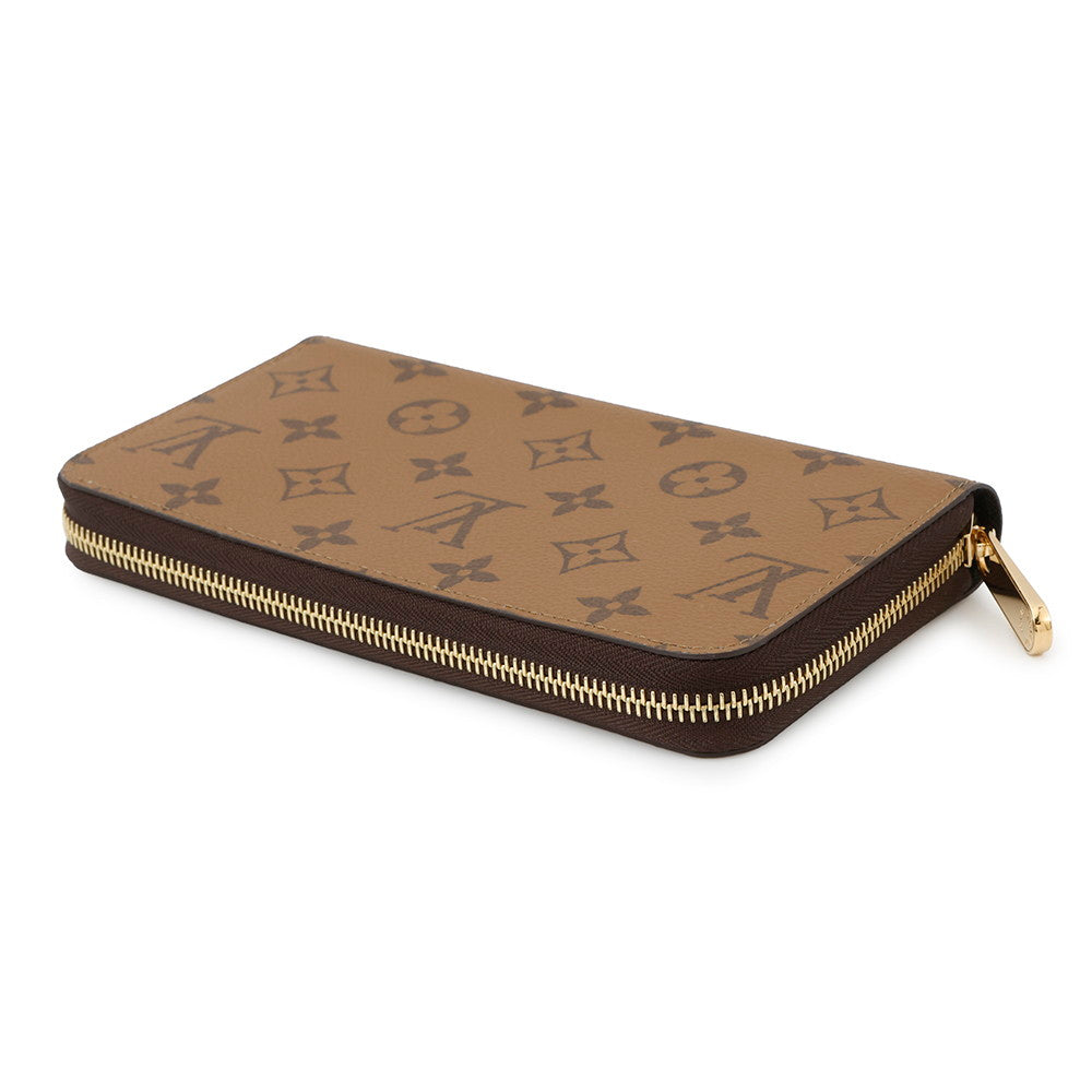 Louis Vuitton Zippy NoirM82444 Reverse Monogram Canvas Wallet Case