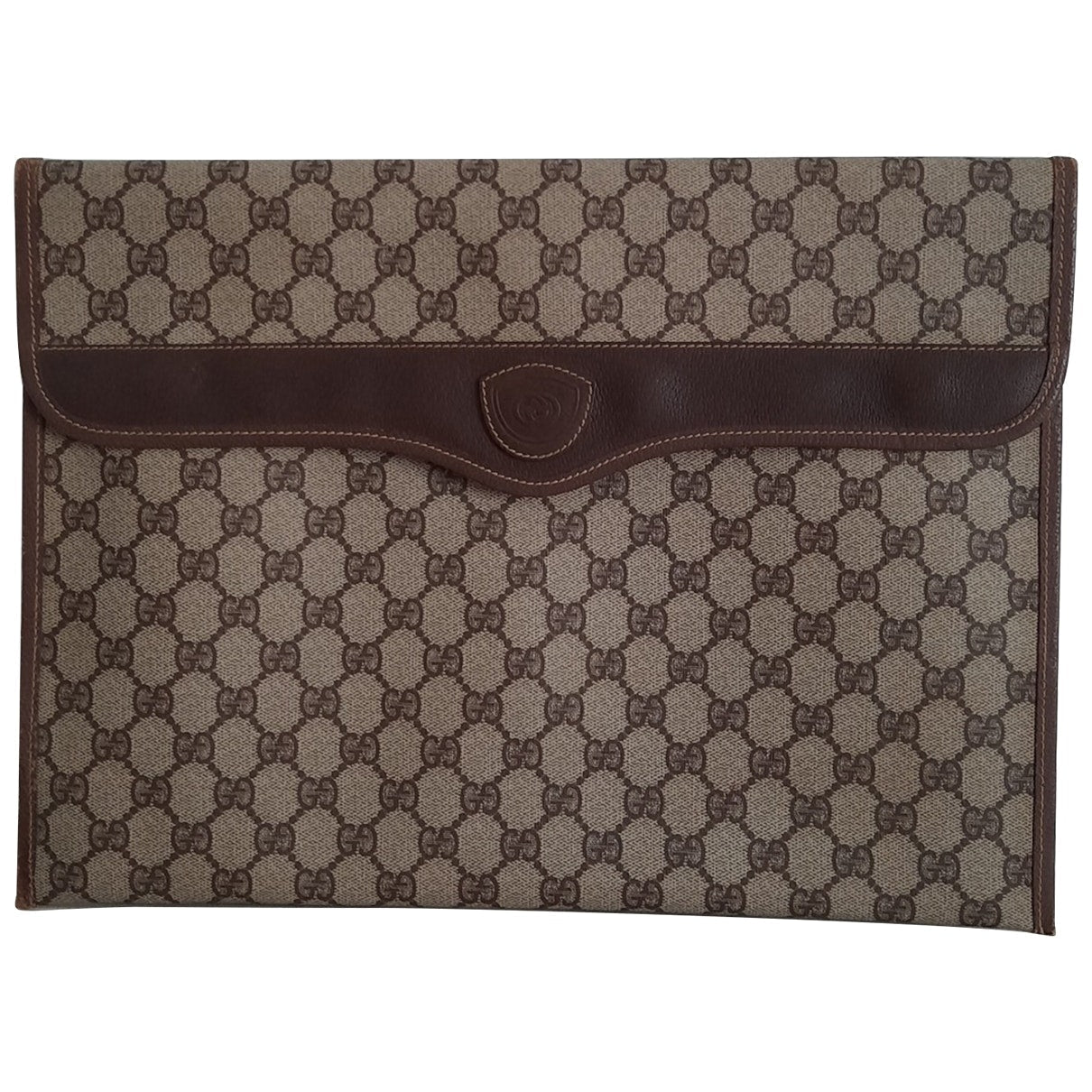 Gucci ophidia beige cloth clutch bag