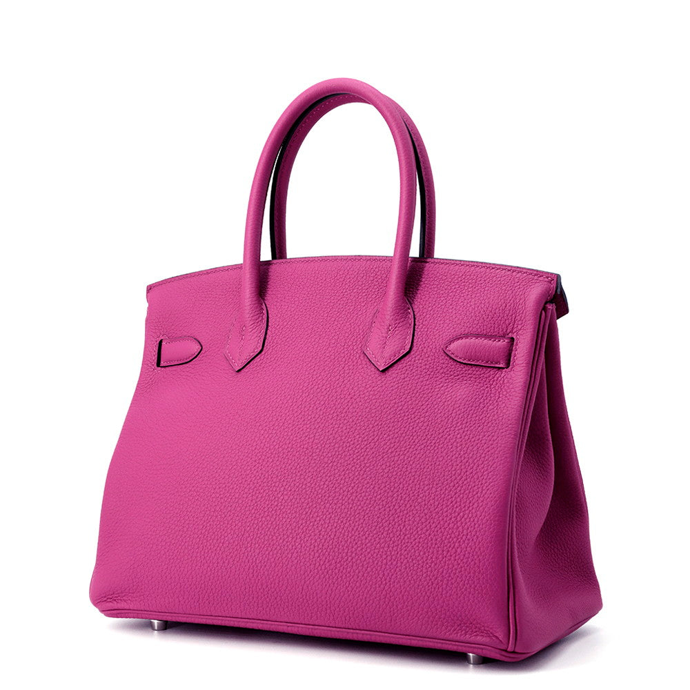 Birkin Rose Purple Togo Size Handbag Leather Travel Bag