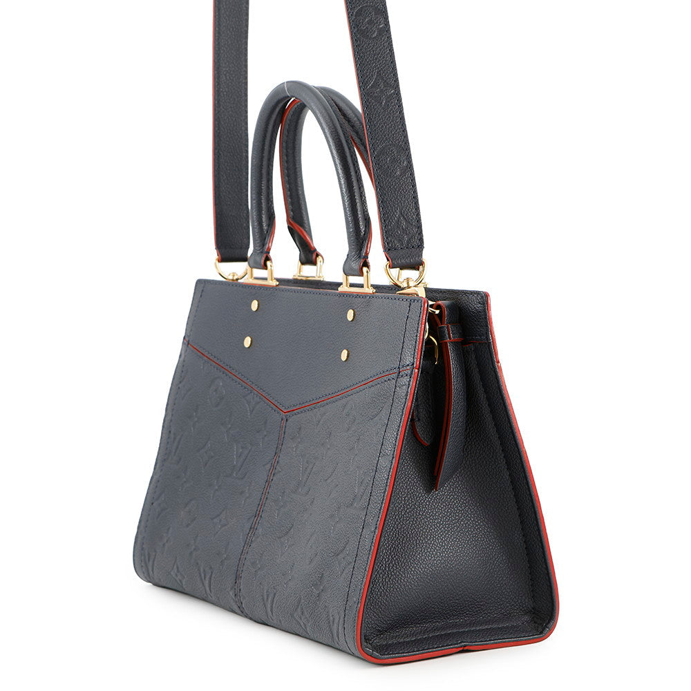 Louis Vuitton Sully Marine RougeM54195 Monogram PM Leather Empreinte Handbag
