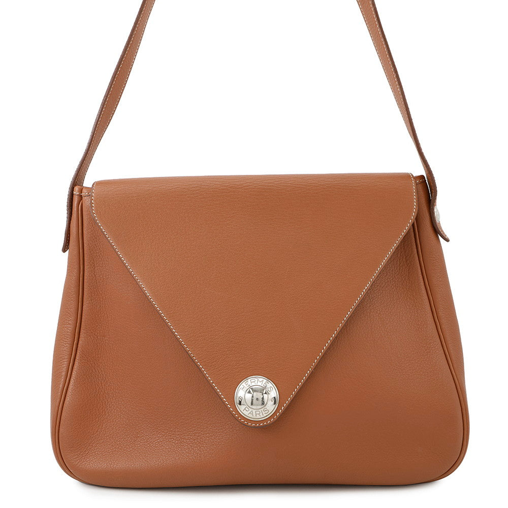 Christine Cognac Taurillon Clemence Handbag Travel Bag
