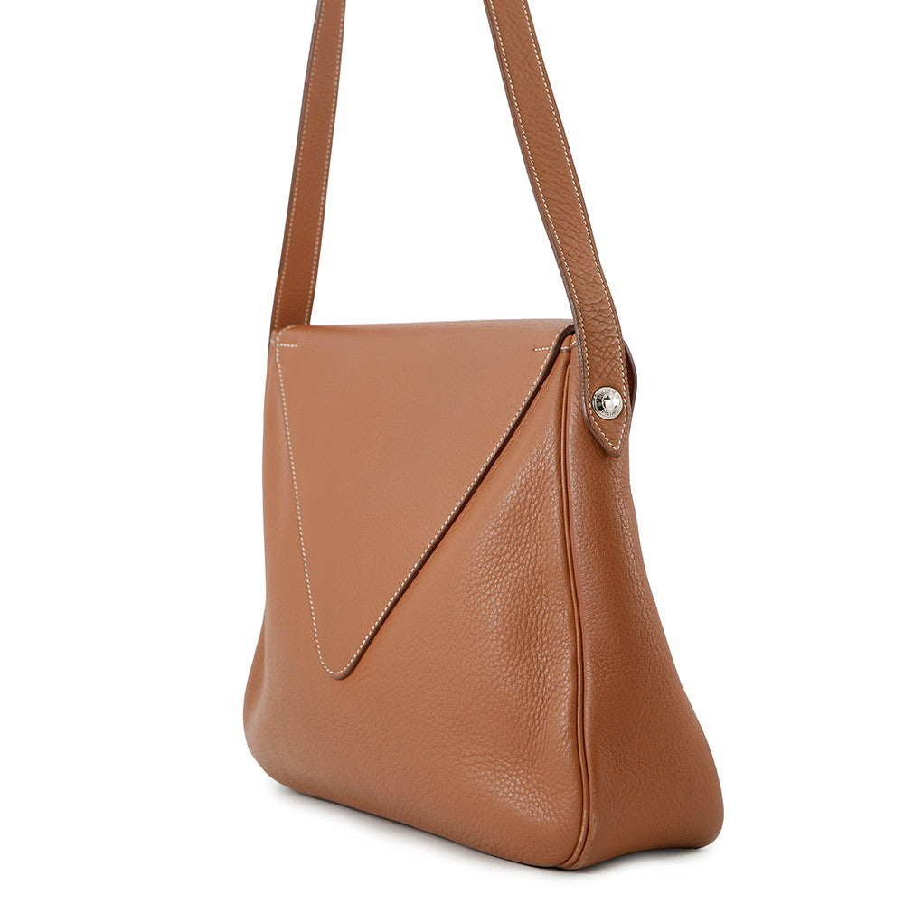 Christine Cognac Taurillon Clemence Handbag Travel Bag