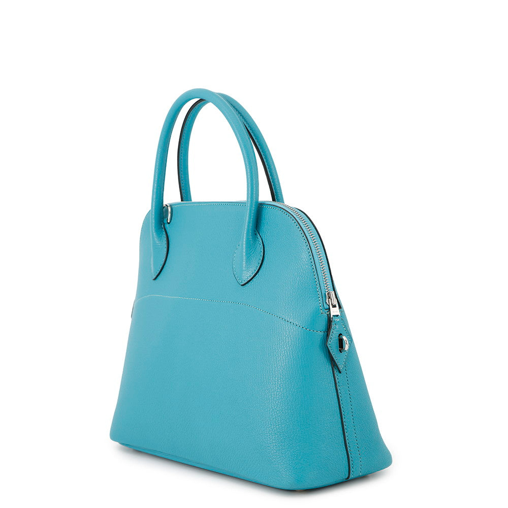 Bolide Turquoise Chevre Myzore Goatskin Size Handbag Travel Bag