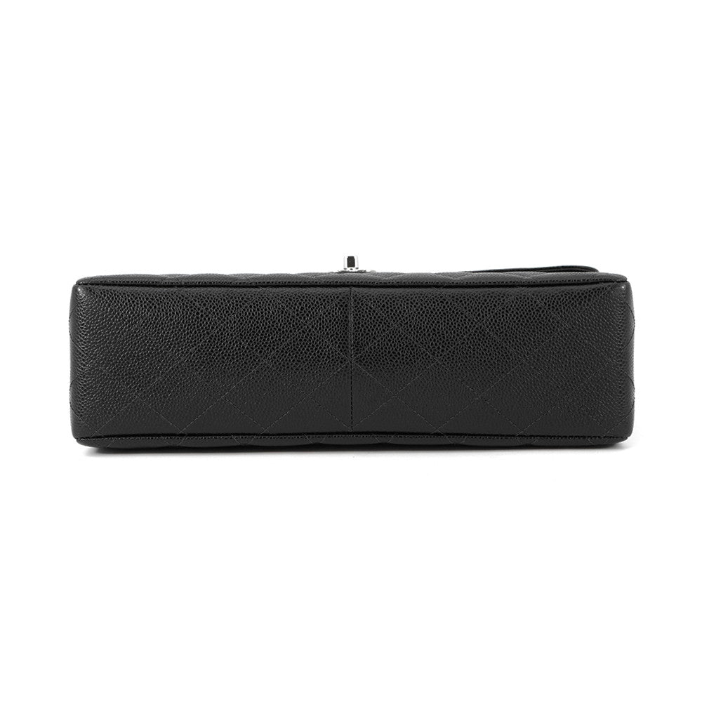 Chanel Jumbo Matelasse ChainShoulder BlackA11869 Caviar Leather Shoulder Bag