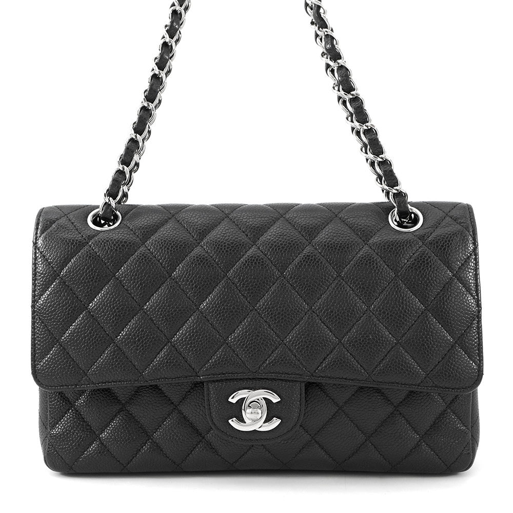 Chanel Matelasse ChainShoulder BlackA01112 Caviar Leather Shoulder Bag