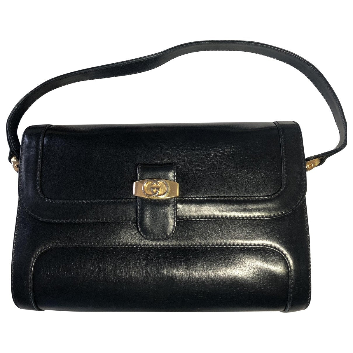 Gucci black leather handbag